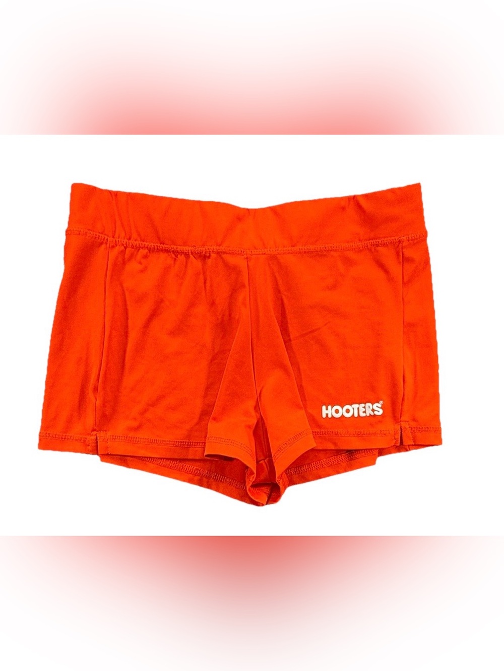 Hooters Official Uniform Shorts Women's Small Orange Y2K Booty Shorts Party
